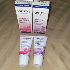 Set of 2 Weleda Night Creams Renewing and Hydrating